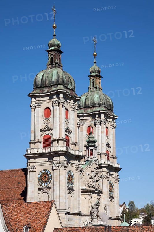 Towers of the Collegiate Church of St. Gallen