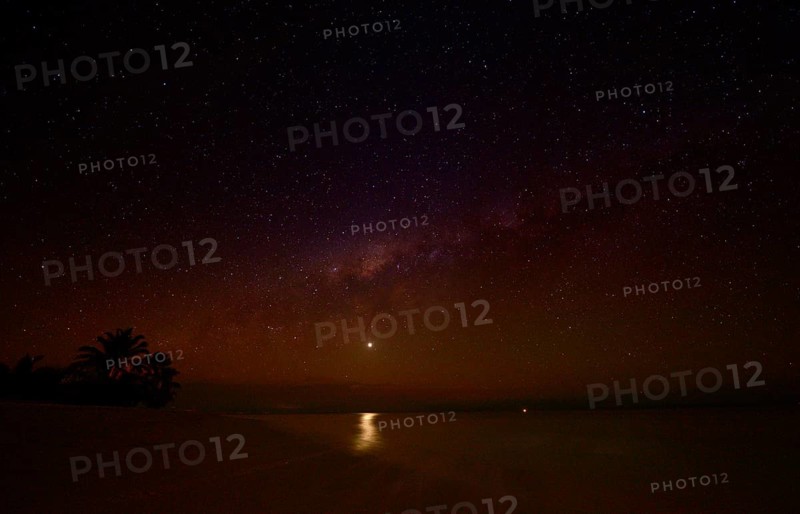 Beach on the island of Nosy Nato at night