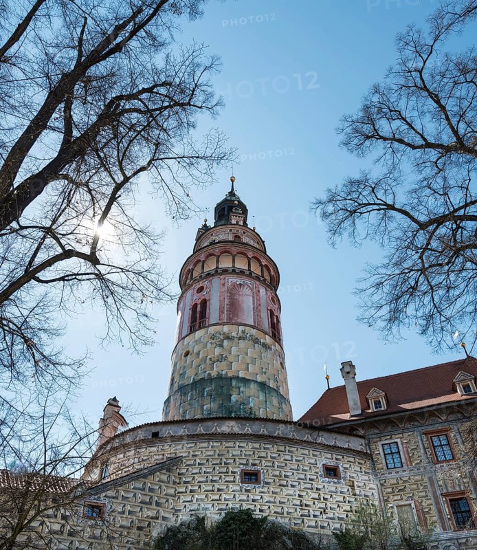 Cesky Krumlov Castle with its tower