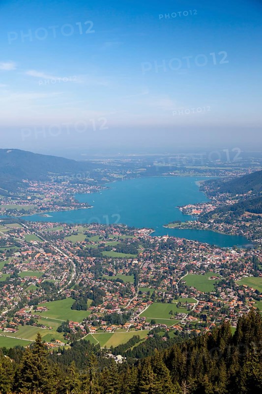 Tegernsee lake with Bad Wiessee