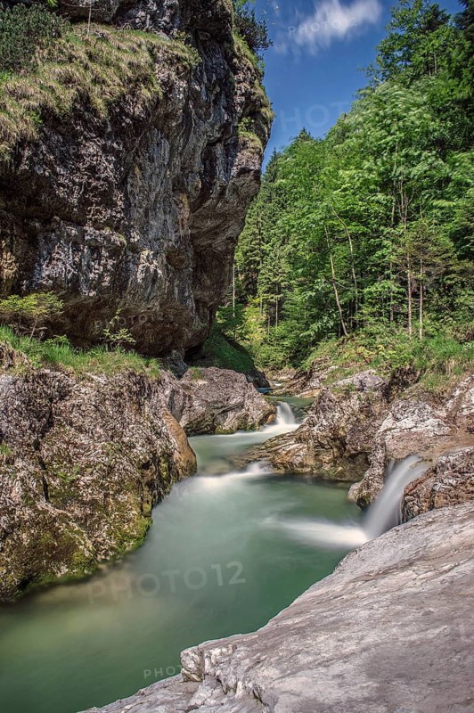 Weissbachschlucht canyon at the Alpine Road