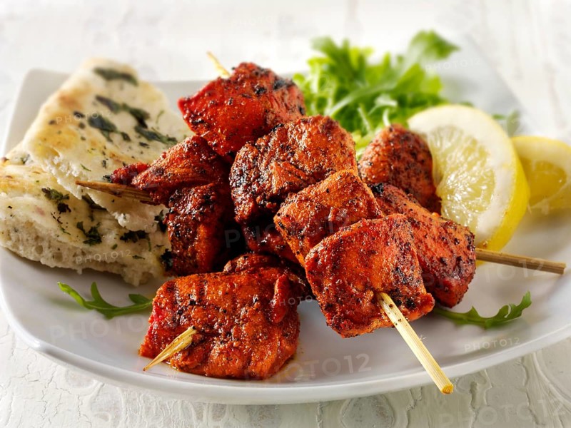 Chicken Tikka with naan bread