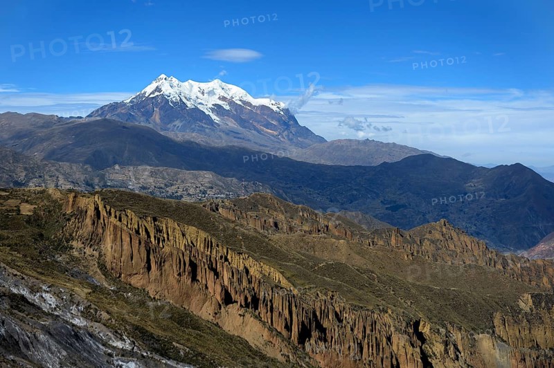 Palca Canyon and the Illimani Glacier