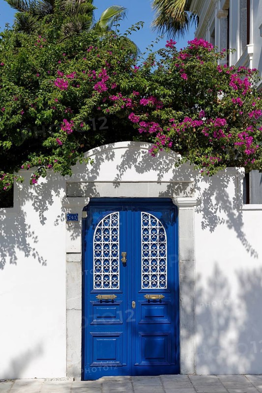Door and Bougainvillea in the old town of Bodrum