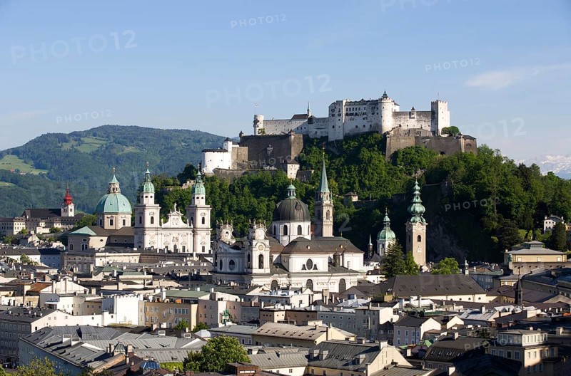 The historic district and Hohensalzburg Castle