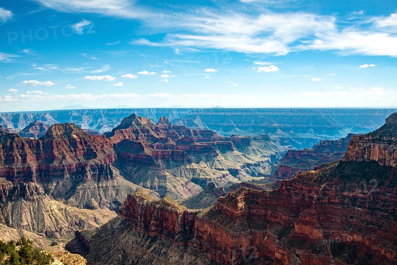 View of canyon landscape from Bright Angel Viewpoint