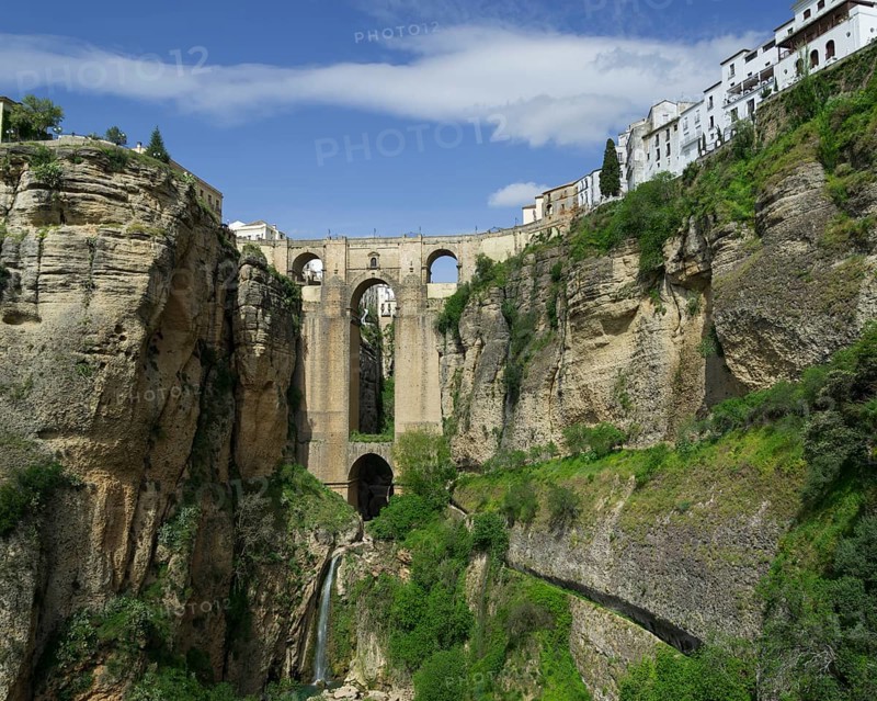 El Tajo Canyon and El Puente Nuevo bridge