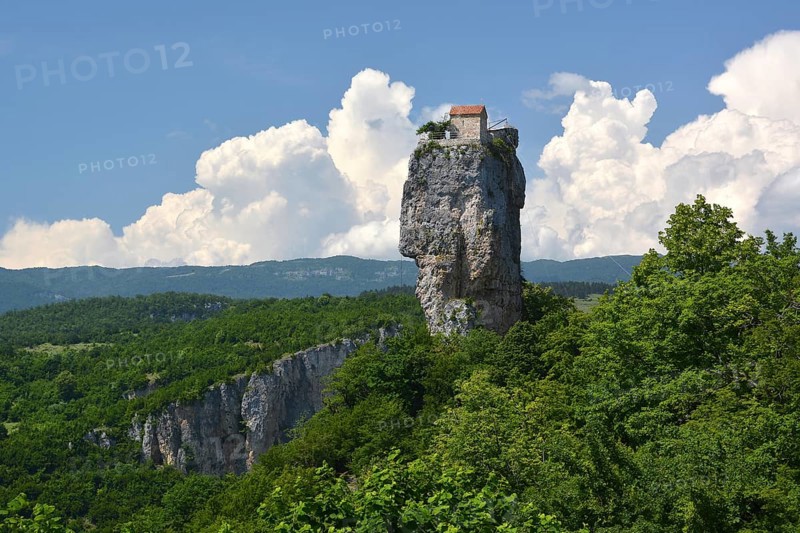 Hermitage of a monastery on the Katskhi pillar in Chiatura
