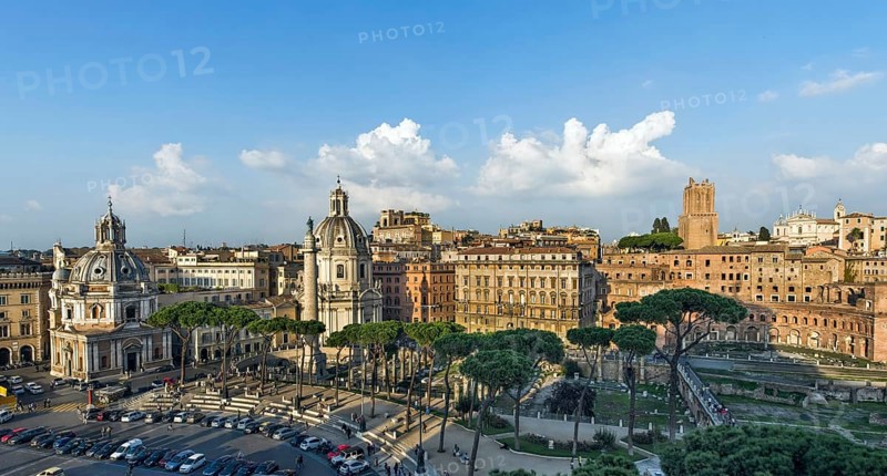 Trajan's Forum with old town