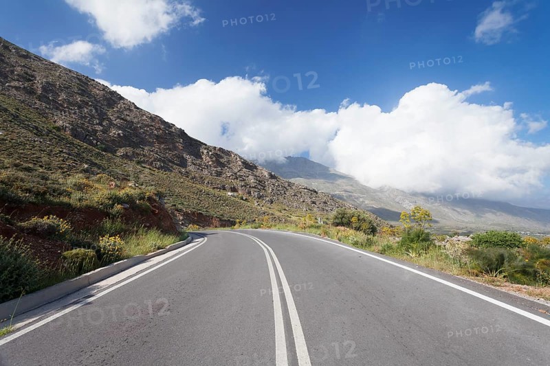 Road through the Kedros Mountains