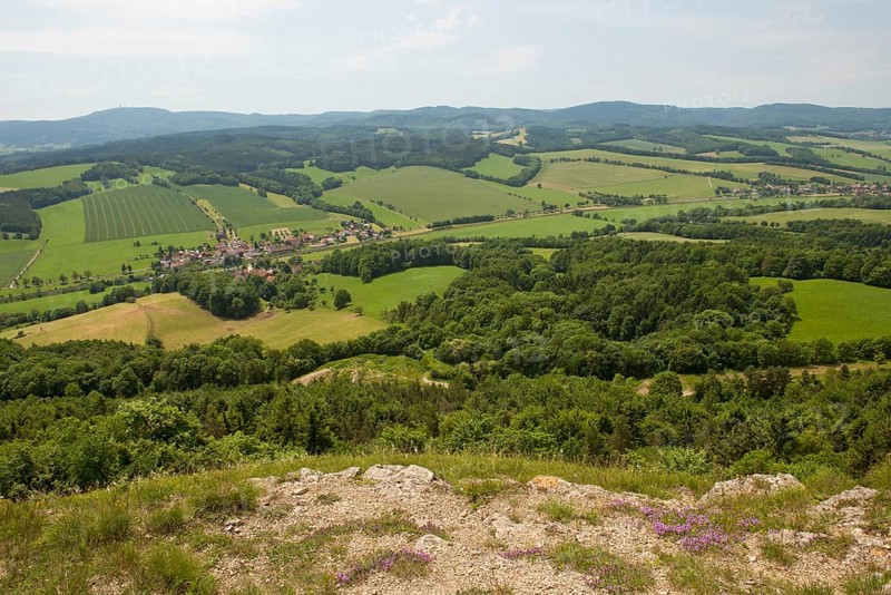 View from Mt Grosser Horselberg towards the Thuringian Forest