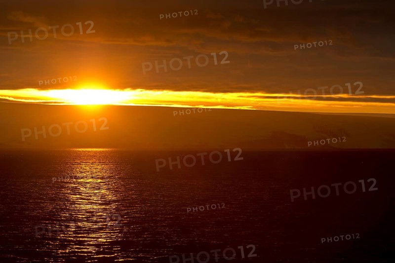 Sunset reflected in sea
