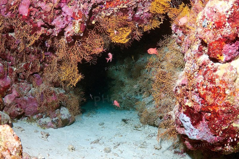 Underwater cave