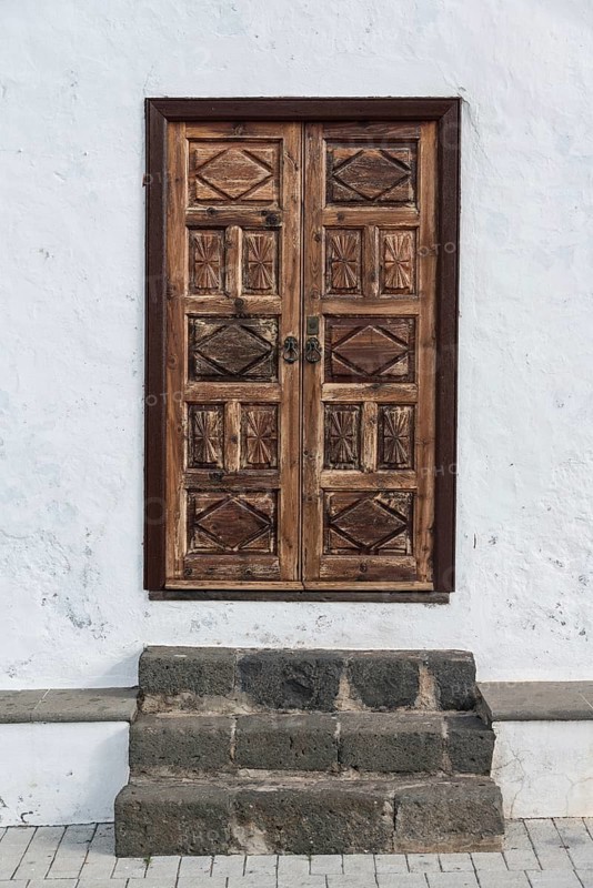 Wooden entrance door
