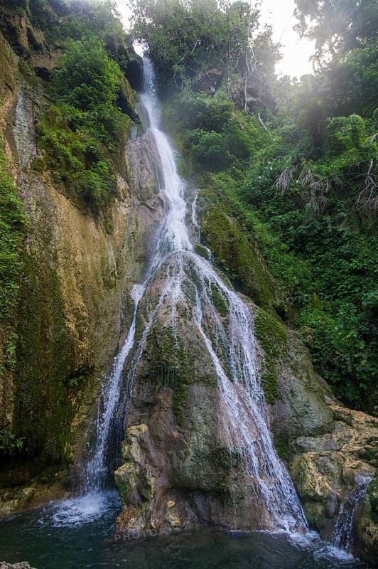 Waterfall Mele Cascades in jungle