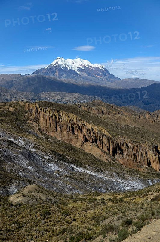 Palca Canyon and the Illimani Glacier