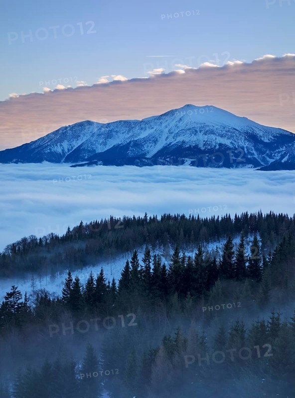 Schneeberg Mountain and the Schneealm alpine pasture