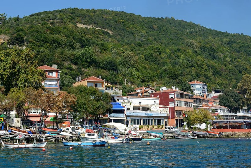 View of the village of Rumeli Kavagi from the Bosphorus