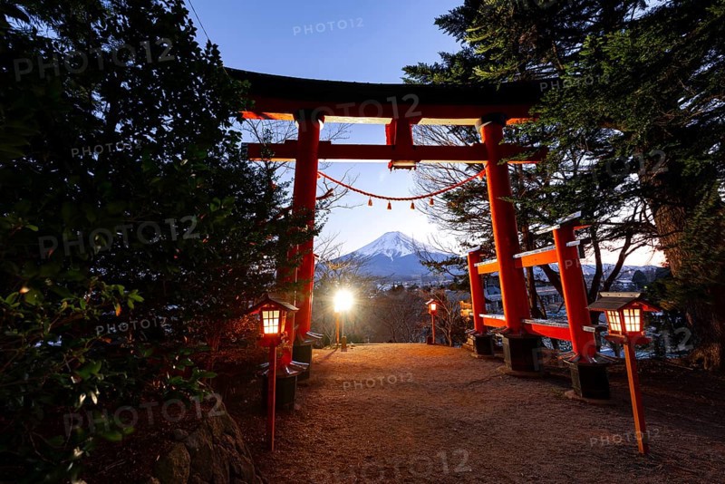 Torii Gate of the Chureito Pagoda