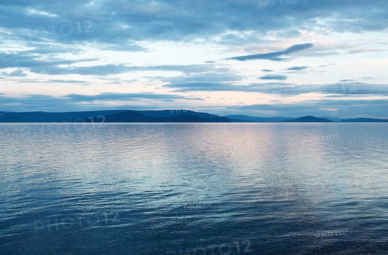 Khuvsgul Lake at dusk