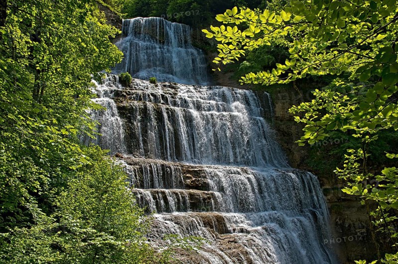 L'Eventail waterfall