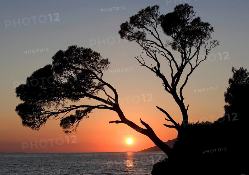 Sunset on the coast