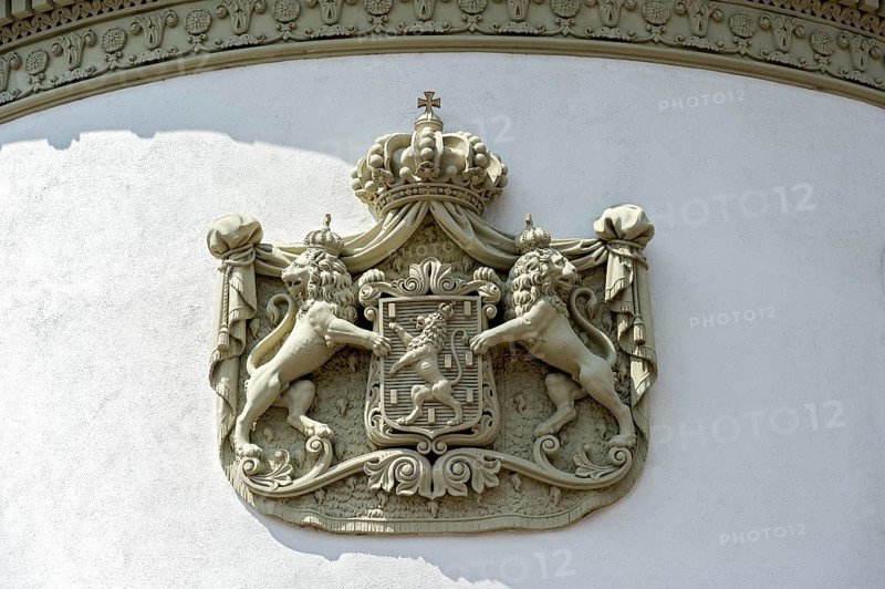 Coat of arms of the Dukes of Nassau on the Wiesbaden City Palace