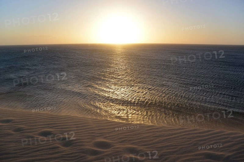 Sunset on the sea