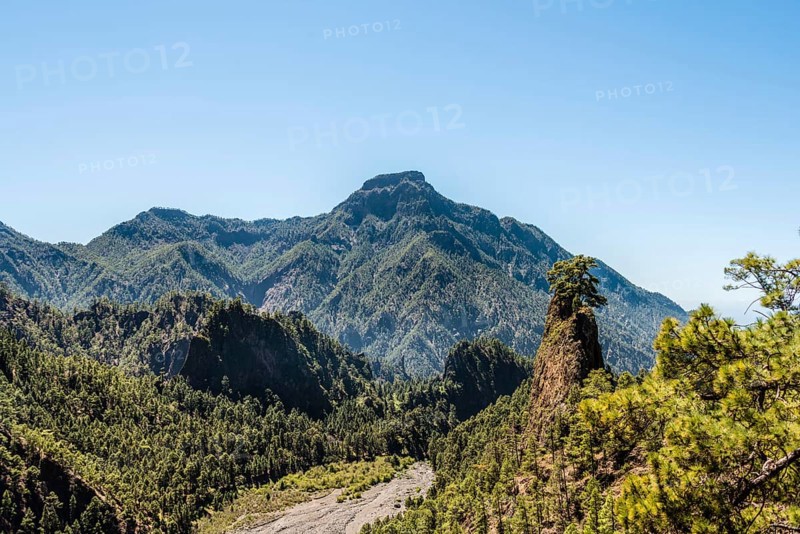 Landscape in the Caldera de Taburiente National Park