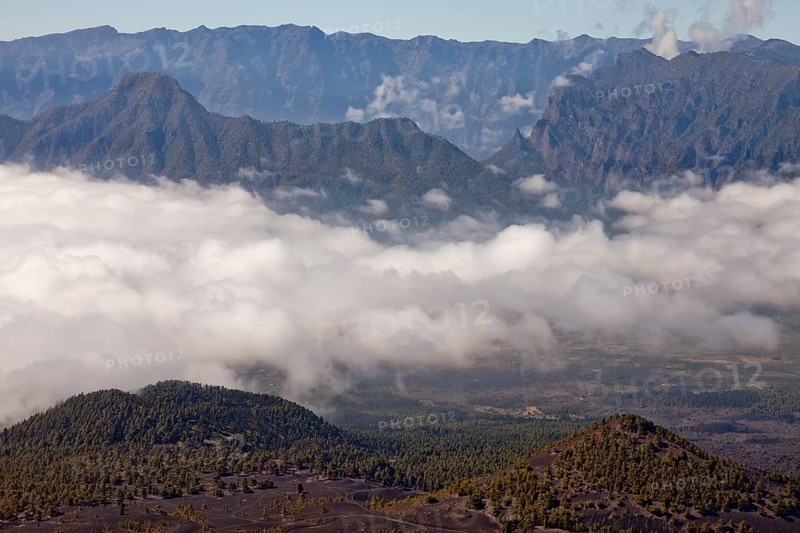 Volcanic crater in the Caldera de Taburiente National Park
