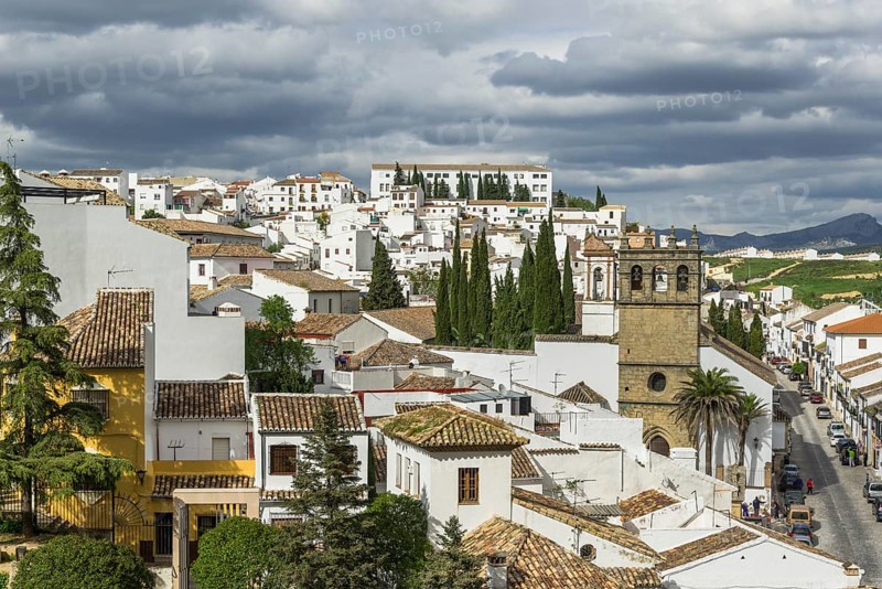 Townscape with the church Iglesia Padre Jesus