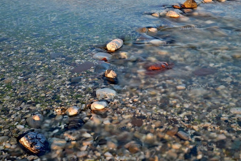 Rocks in the Tagliamento braided river