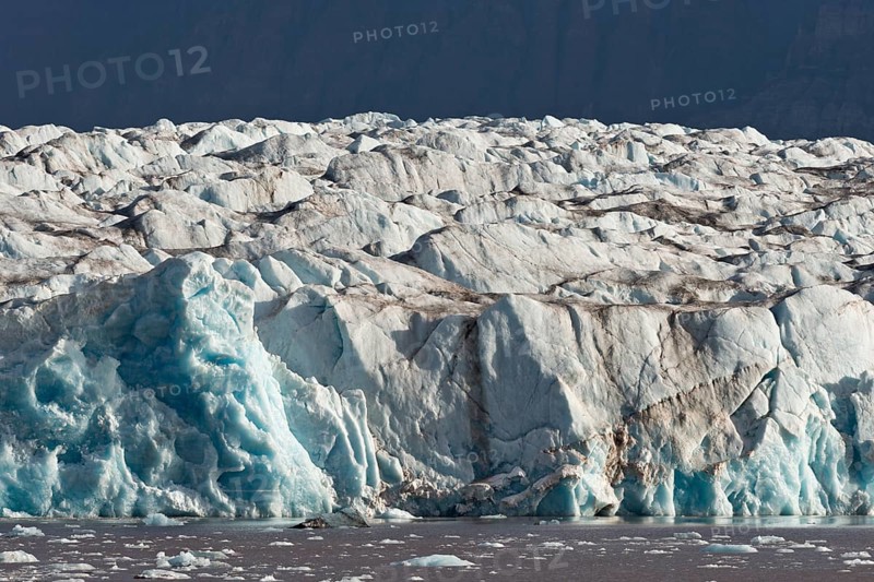 Ice at the glacier edge
