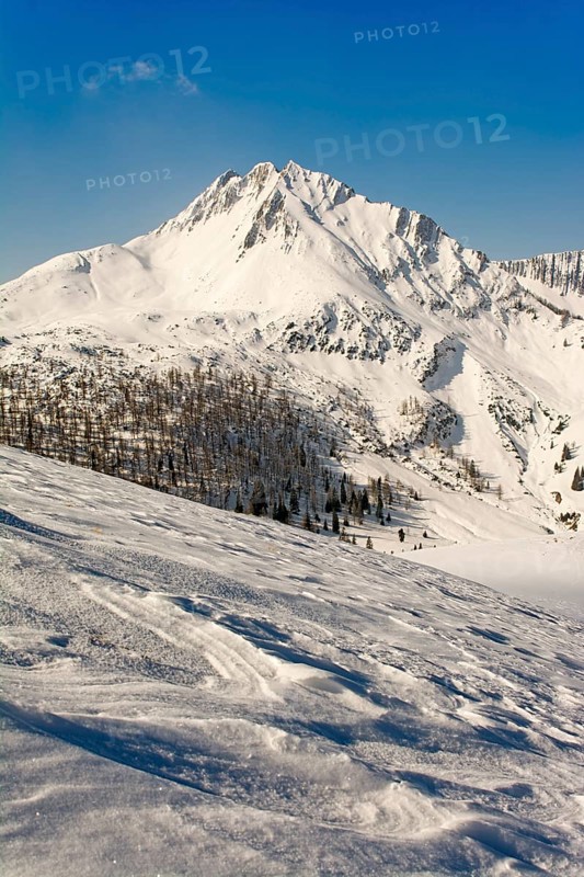 Mondscheinspitze Mountain in winter