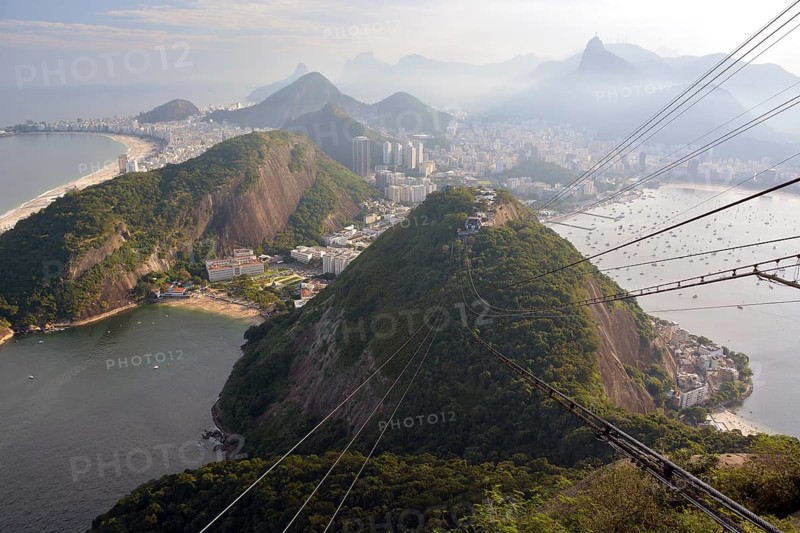 Cable car to the Pao de Acucar or Sugarloaf Mountain