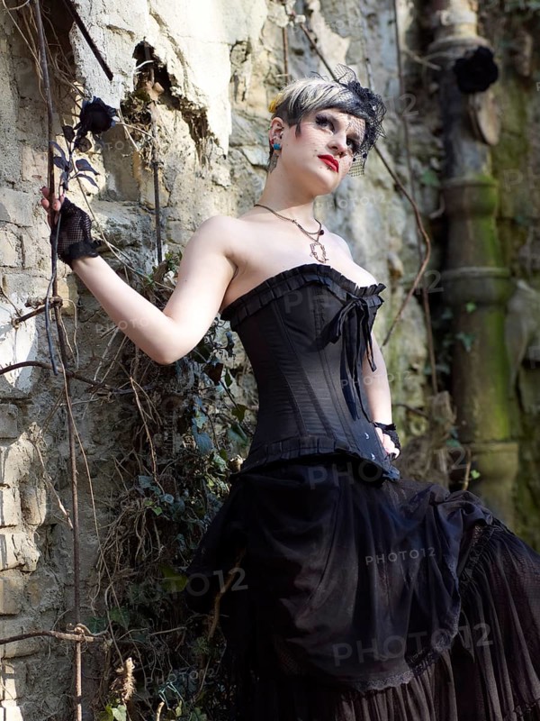 Woman in a corset