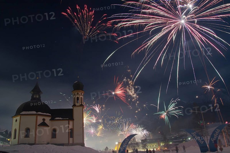 New Year's Eve fireworks in Seefeld