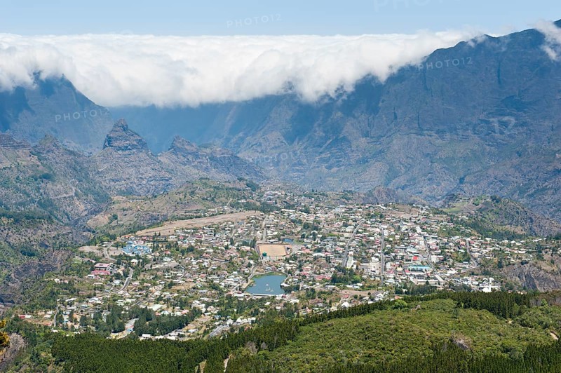 View over the city and the ForÈ‡t du Grand Matarum