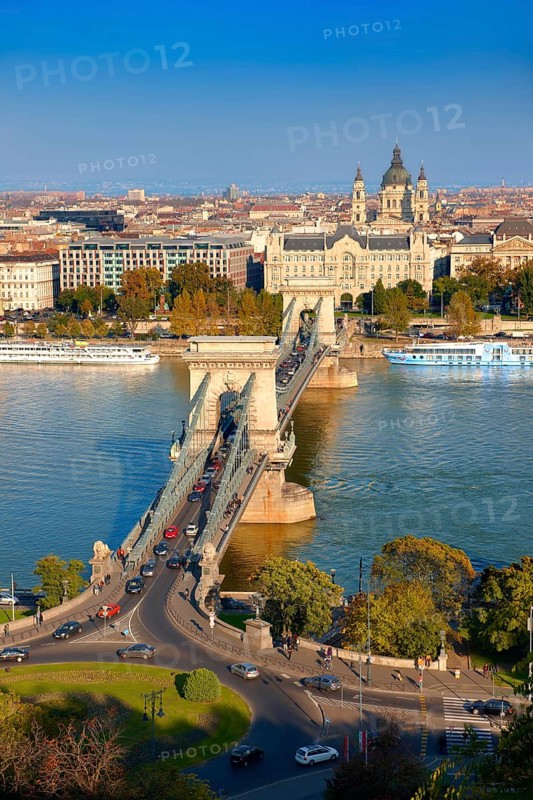 View across the Danube to Pest from the Buda Castle Hill
