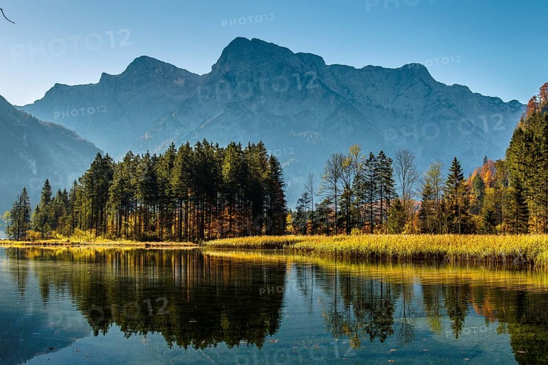 Autumn at Almsee lake