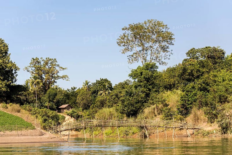 Bridge in the village of the Chin people