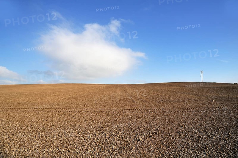 Large field ready for sowing