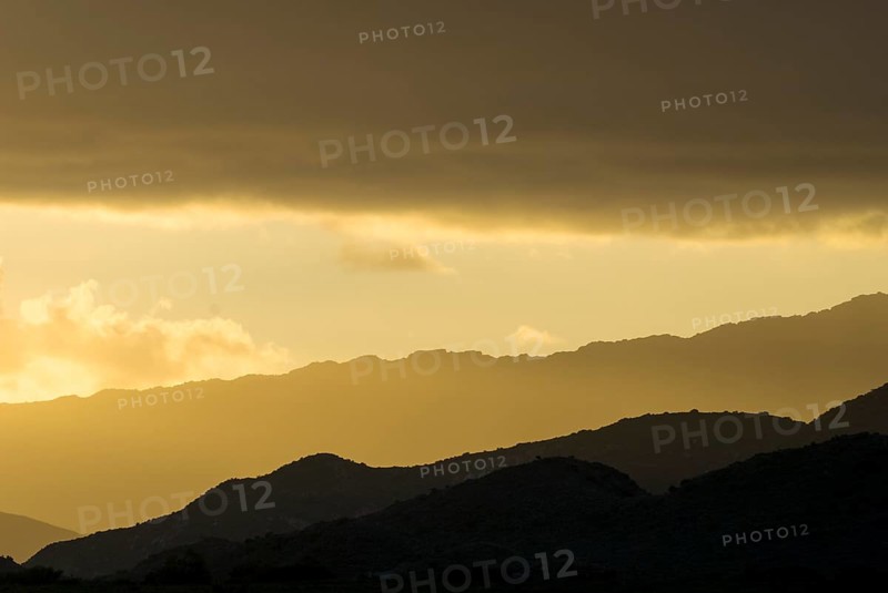 Hills in the evening light