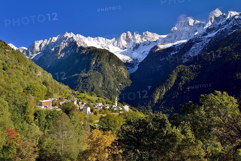 The village of Soglio in Val Bregaglia