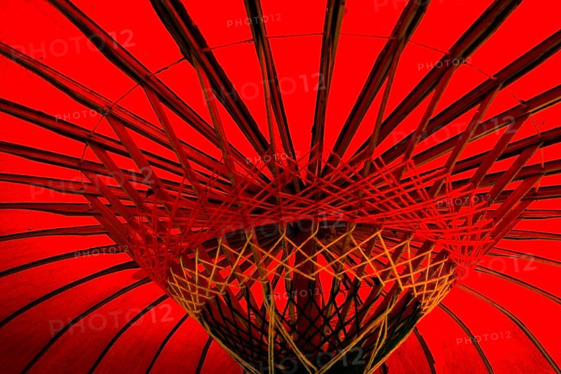 Red parasol