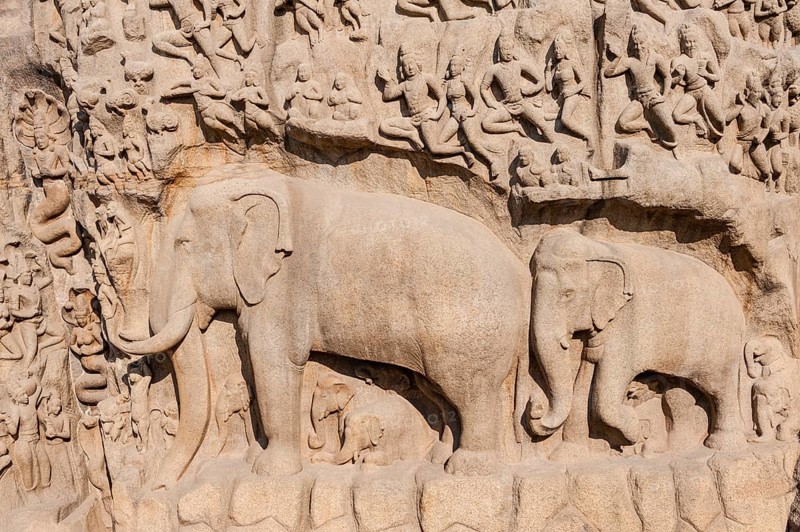 Bas-relief Descent of the Ganges