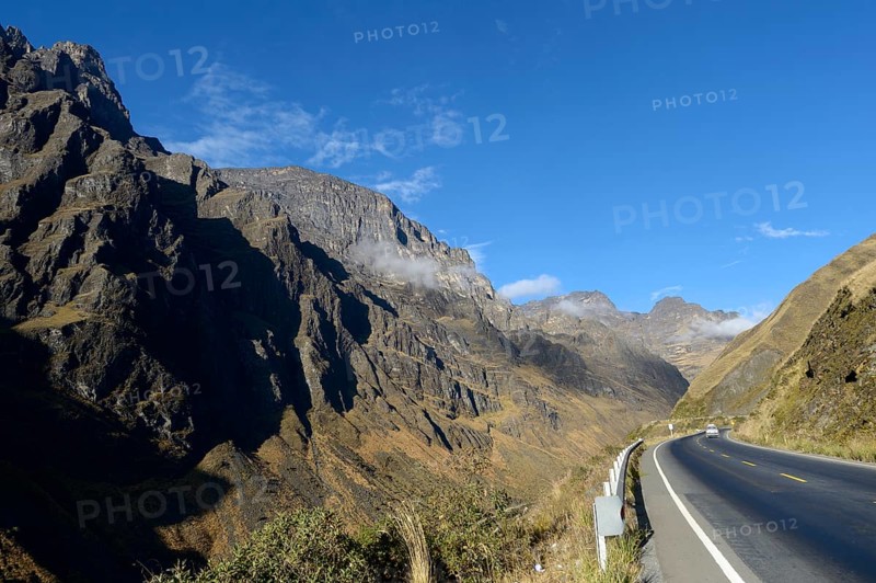 Pass road in the High Andes