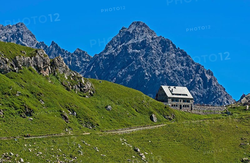 Pfalzerhutte refuge of the Liechtenstein Alpine Club
