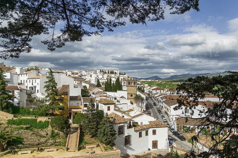 Townscape with the church Iglesia Padre Jesus