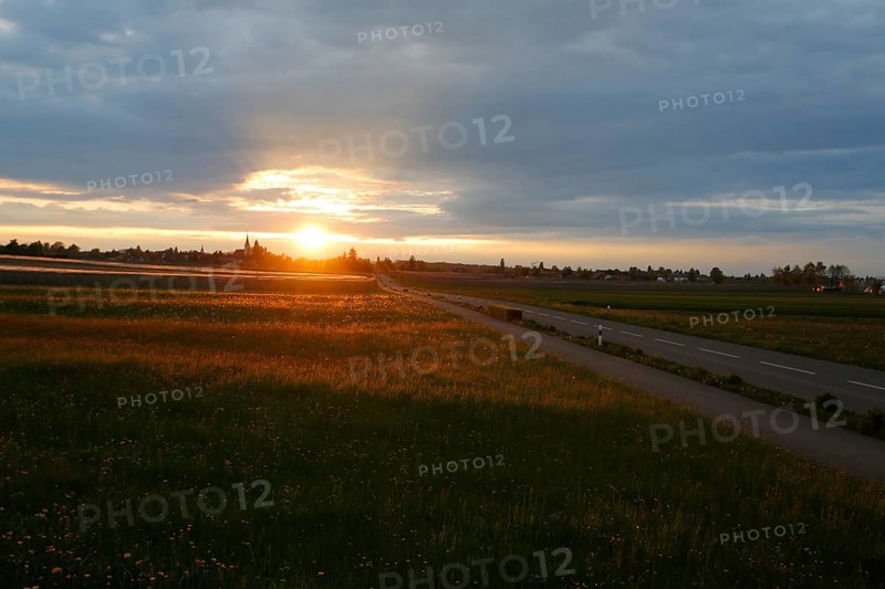 Countryside at sunset